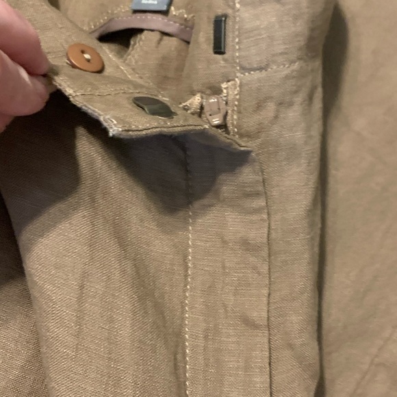 SOLD** Sz 10 J Jill 100%  Linen wide leg cropped - Picture 10 of 12